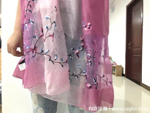 一米畫紗絲巾怎么樣是什么檔次，刺繡絲巾使用體驗(杭州知名品牌)